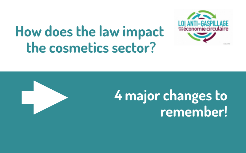 How does the AGEC law impact the cosmetic industry?